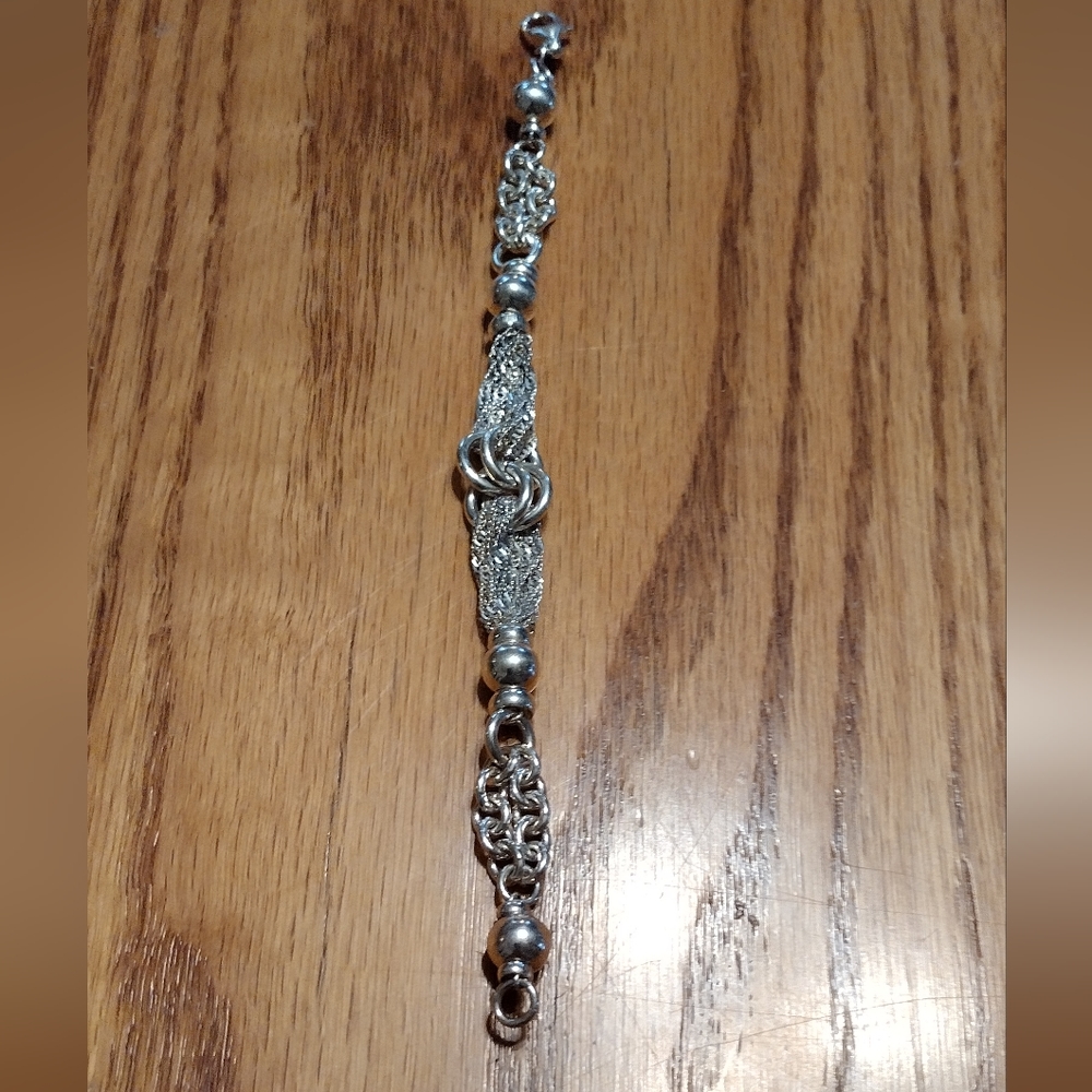 Solid Sterling Silver Unique Bracelet - image 7